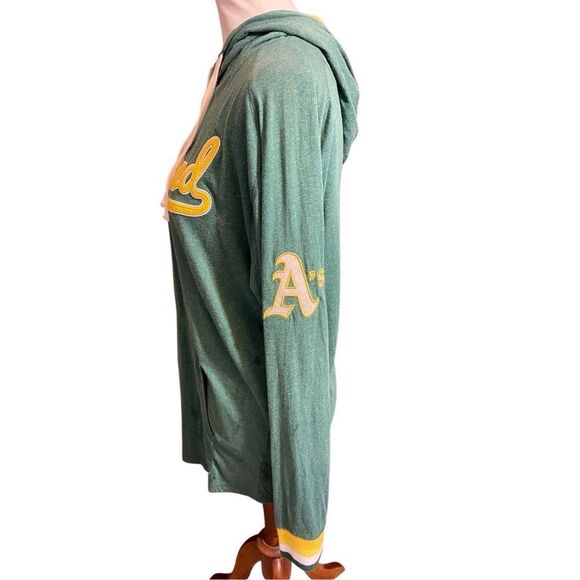 Oakland A’s Mitchell & Ness Cooperstown Collection Lightweight Hoodie Size Mediu - Picture 8 of 15